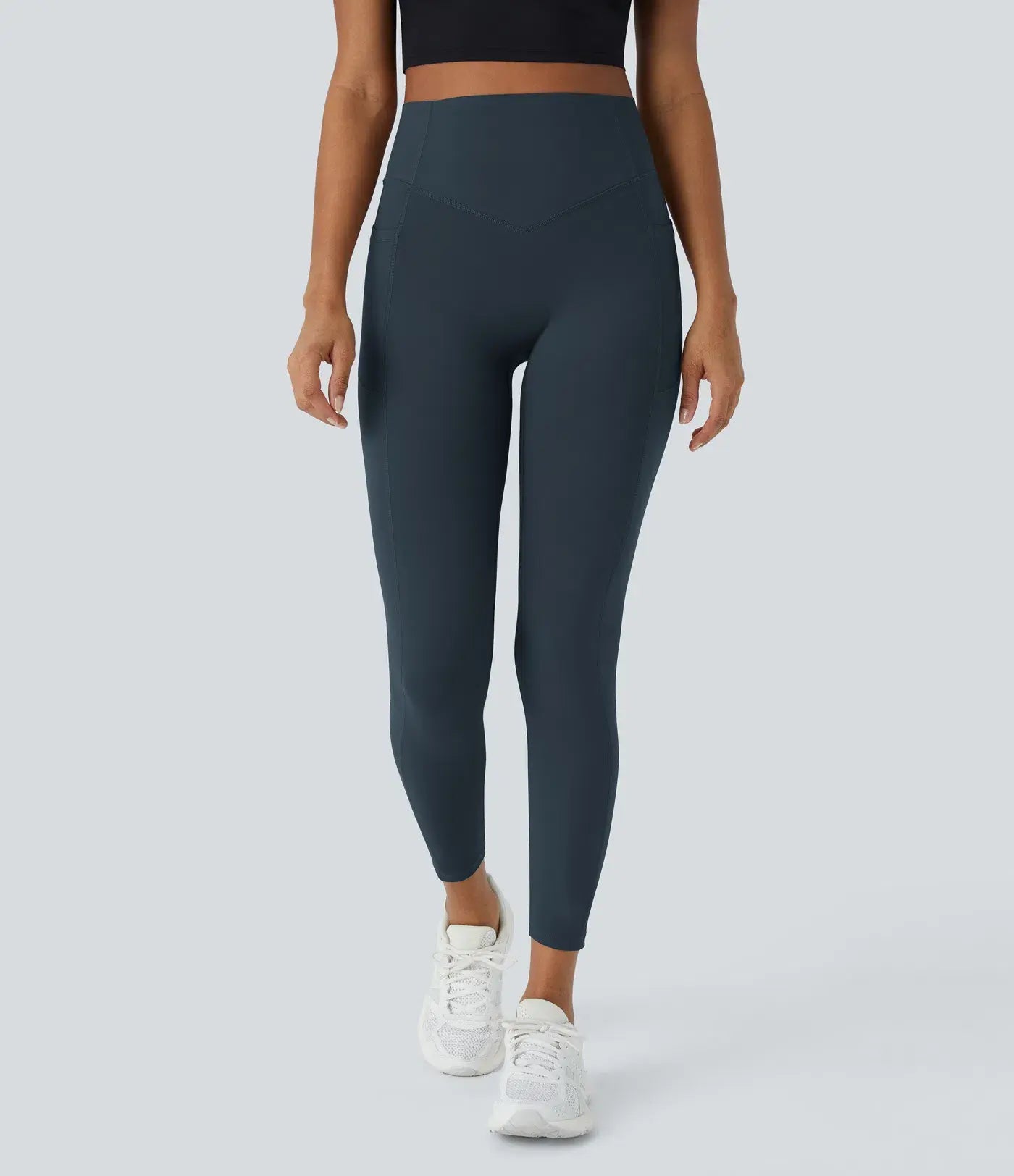 SFRCORD® SoCinched High Waisted Butt Lifting Tummy Control Side Pocket Shaping Training UltraSculpt Leggings