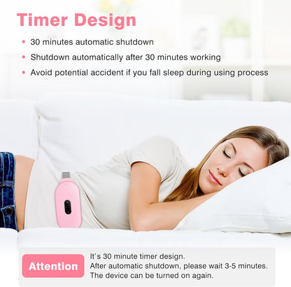CILIFER® Thermal Pads for Cramps. Period Cramp Massager. Wireless Portable Heating Pad with 6 Heat Levels & 6 Massage Modes.