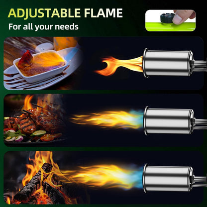CILIFER® Powerful Propane Torch.Kitchen Cooking Torch With One-Touch. Charcoal Lighter with a Safety Lock. BBQ. Campfire. Fireplace