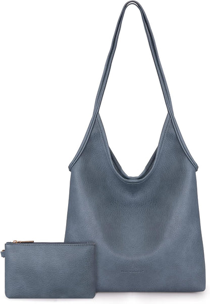SFRCORD® Slouchy Hobo Bags for Women Soft Designer Shoulder Purses Ladies Top Handle Handbag