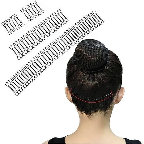 6 Pcs Metal Hair Wavy Comb, Safe Elastic Multifunction Anti Slip Fashionable Hair Clip Comb Waterproof for Washing