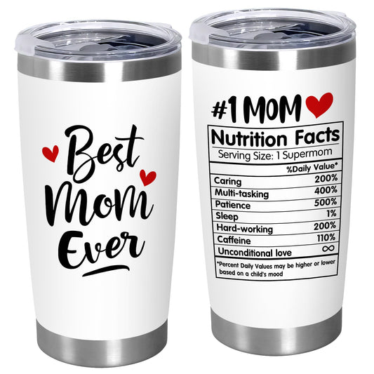 CILIFER® Mothers Day Gifts For Mom From Daughter Son - 20 Oz Stainless Steel Insulated Coffee Tumbler With Lid - Mom Birthday Gifts For Women Mama Stepmom Mother-In-Law Grandma