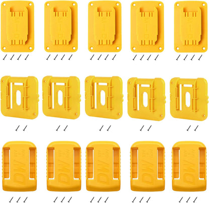 CILIFER® 5packs Tool Holders Replacement Compatible with Dewalt 20V / 60V Cordless Router Nailer Saw Drill Tools Mount/Wall Hanger. Compatible with M18 Tools