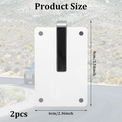 CZTICLE® 4Pcs Photo Car Visor Clips. Acrylic Magnetic Personalized Photo Holder