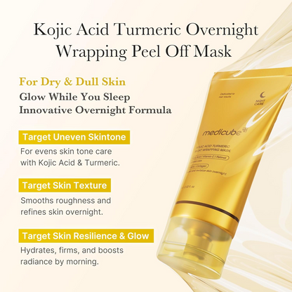 LUHAKA®  Kojic Acid Turmeric Night Wrapping Mask
