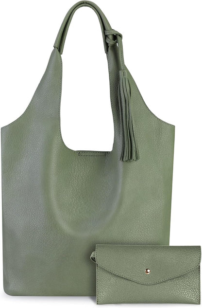 SFRCORD® Slouchy Hobo Bags for Women Soft Designer Shoulder Purses Ladies Top Handle Handbag
