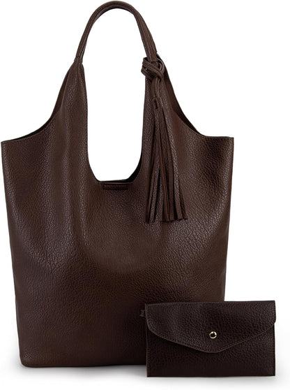 SFRCORD® Slouchy Hobo Bags for Women Soft Designer Shoulder Purses Ladies Top Handle Handbag