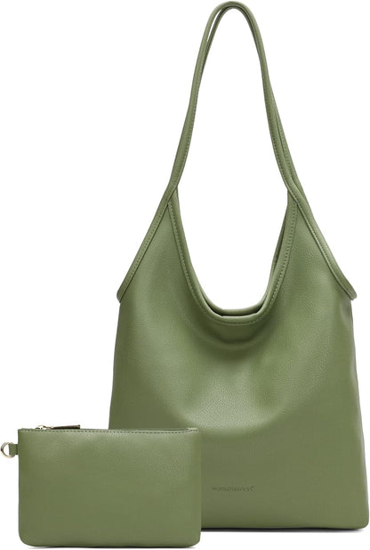 SFRCORD® Slouchy Hobo Bags for Women Soft Designer Shoulder Purses Ladies Top Handle Handbag