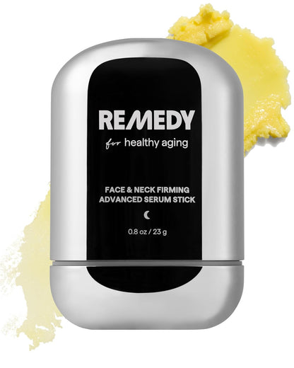REMEDY Face & Neck Firming Retinal Serum Stick for Crepey Skin | Retinaldehyde. Peptides & CoQ10 Visibly Firms Skin. Tightening & Smoothing. Fragrance Free. By Dermatologist Dr. Shah. 0.8 oz