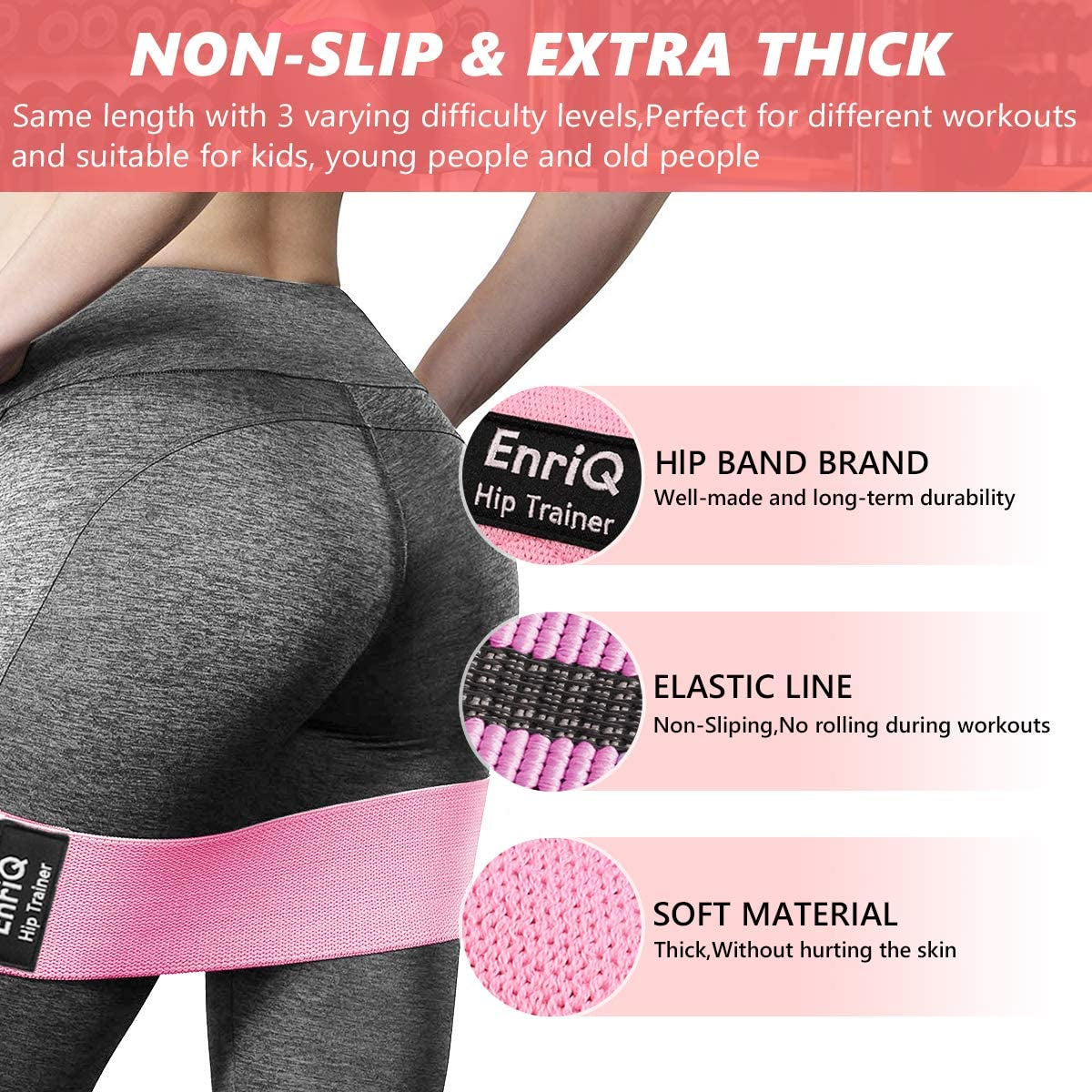 CZTICLE® Premium Leg & Butt Bands for Targeted Workouts
