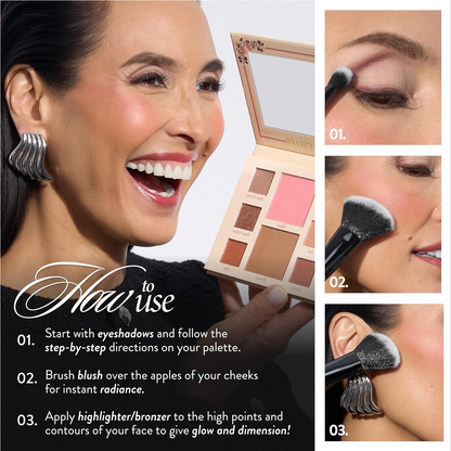 LAVRA GLELER NEW YORK Annual Party in a Palette Full Face Palette Set (01 Ready to Jetset!)