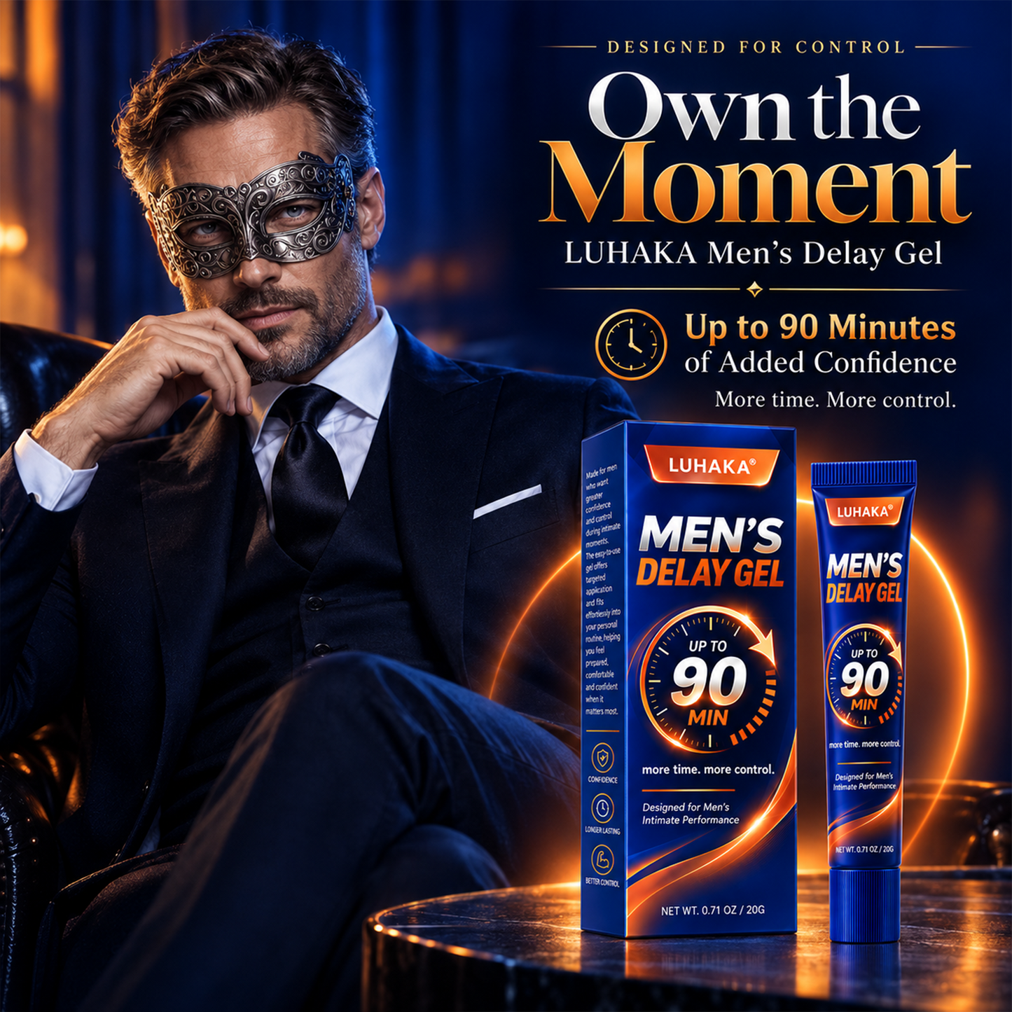 100K+ Customers 🔥 LUHAKA® Men’s Performance Delay Gel