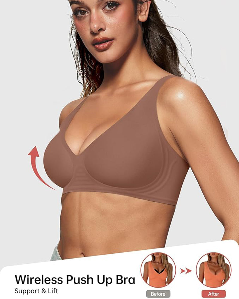 SFRCORD® Seamless Deep V Push-Up Wireless Bra