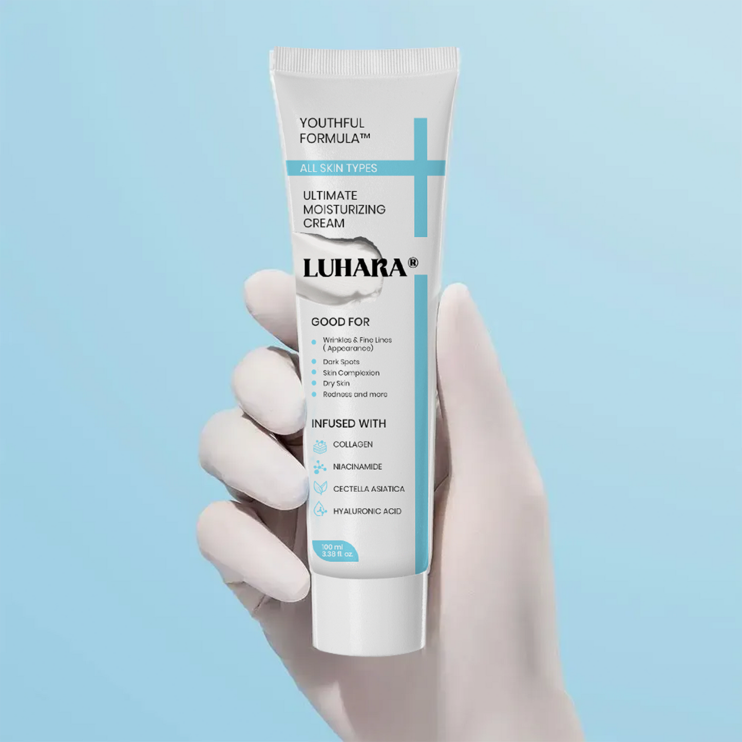 Luhaka® Ultimate Moisturizing Cream Anti-Aging Whitening Repair Redness Essence Repairing Calming Pore Moisturizer Skin Care