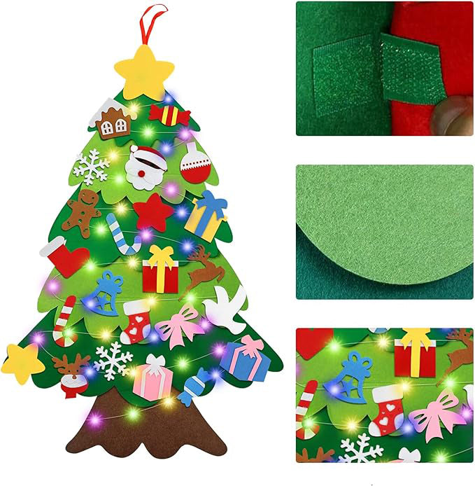 CILIFER® 🎄 Felt Interactive Christmas Tree for Kids