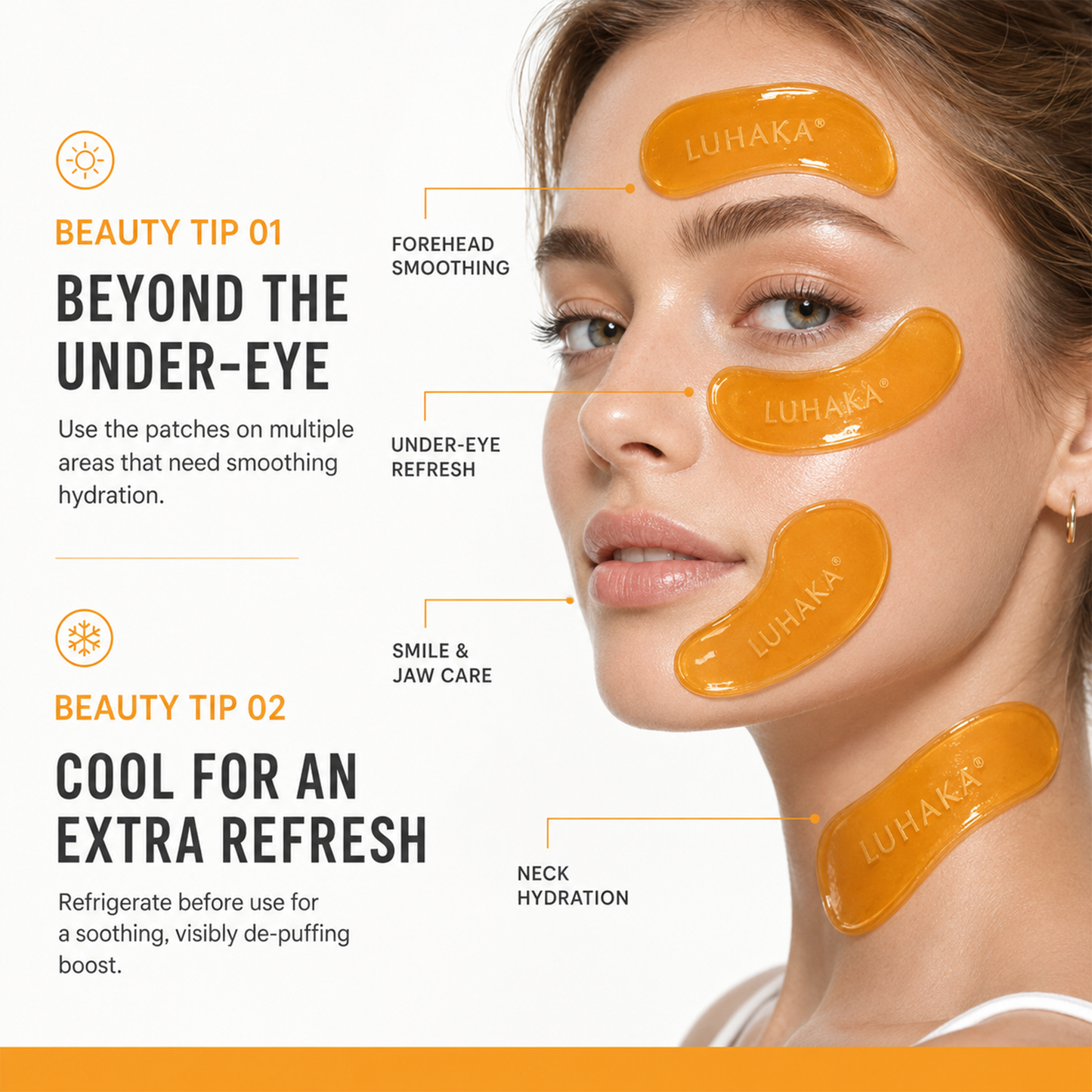 LUHAKA® Turmeric Kojic Acid Jelly Eye Masks