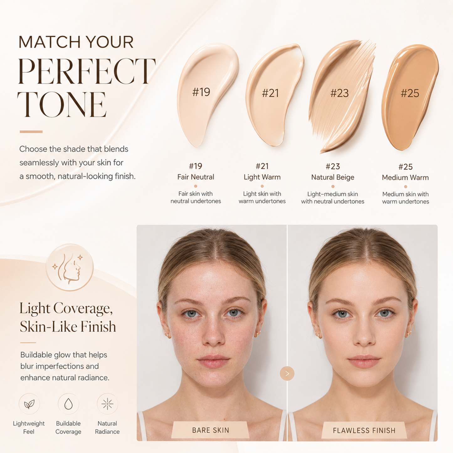 LUHAKA® Skin Blemish Balm Intensive Coverage BB Cream