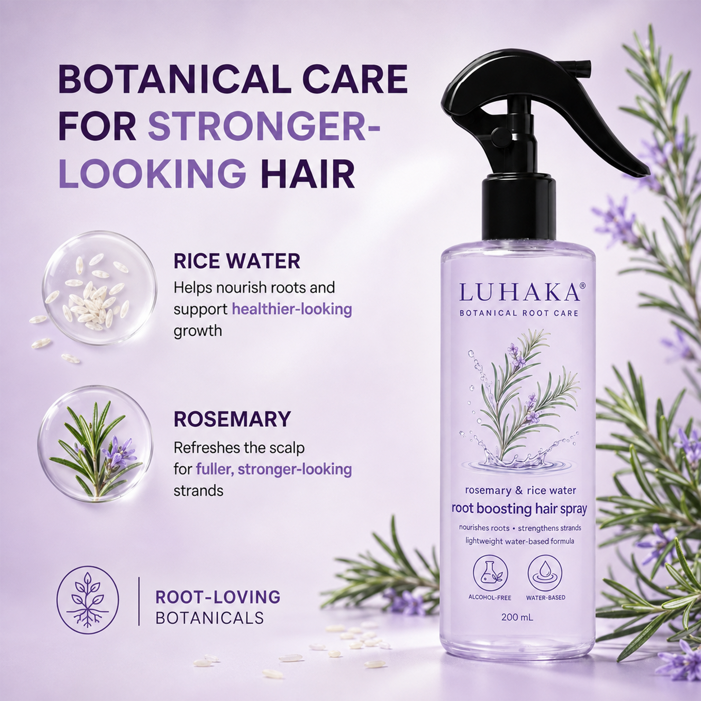 LUHAKA® Rosemary Rice Water Hair Growth Spray