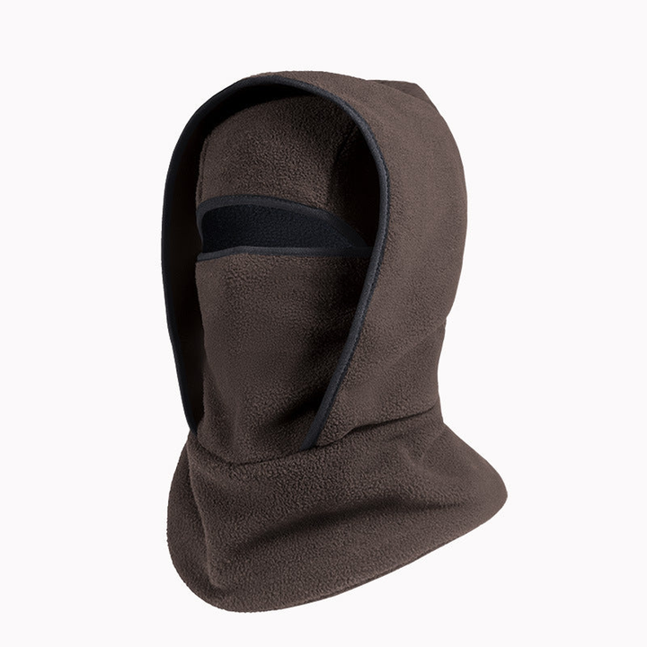 SFRCORD® Winter warm hat and scarf integrated cycling face mask, sports ski head cover, neck guard, windproof and cold-proof.
