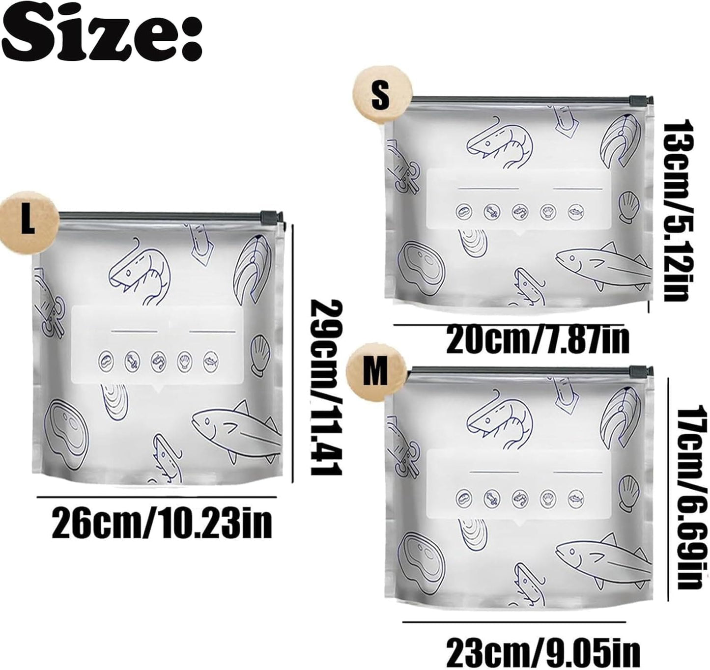 Cilifer®WReusable Aluminum Foil Freshness Seal Bags – Your Kitchen's New Best Friend!