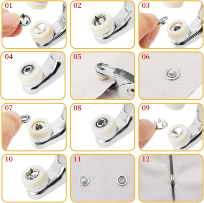 Snap Button & Pliers Fastener Tool Set