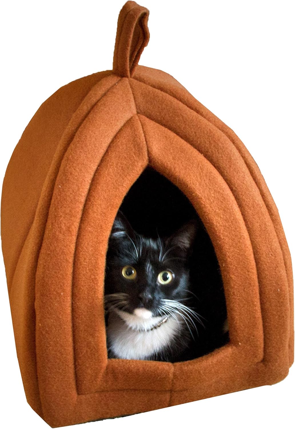 CILIFER® Cat Pet Bed. Igloo- Soft Indoor Enclosed Covered Tent/House for Cats. Kittens. and Small Pets with Removable Cushion Pad.