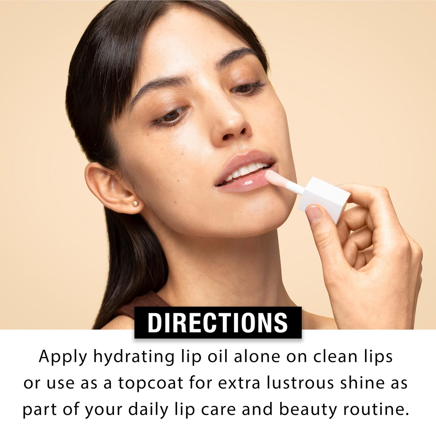 LUHAKA® Lip Oil with Hyaluronic Acid, glossy lip oil designed to hydrate & nourish lips while bringing out their natural color, Light Pink.（2 pieces）