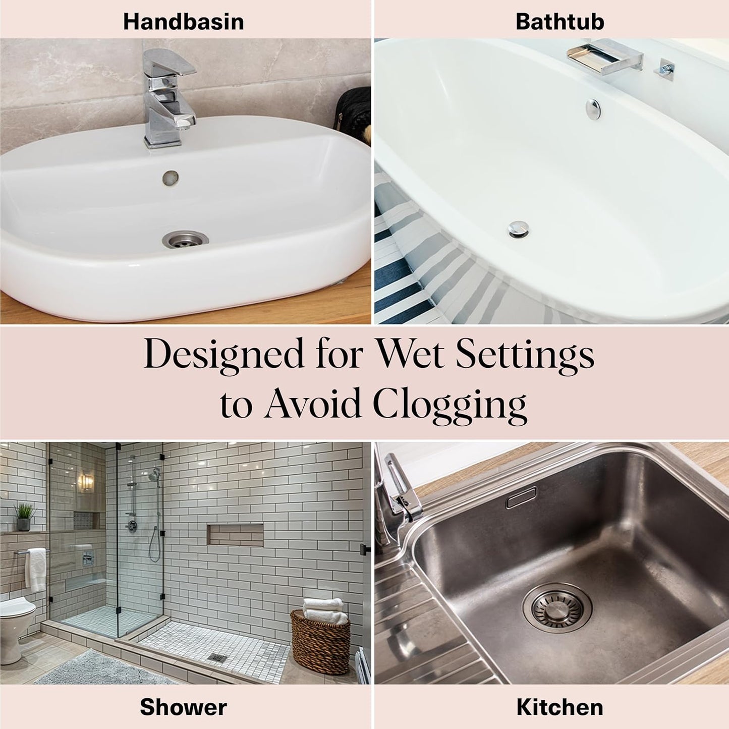 Silicone Shower Drain Hair Catcher