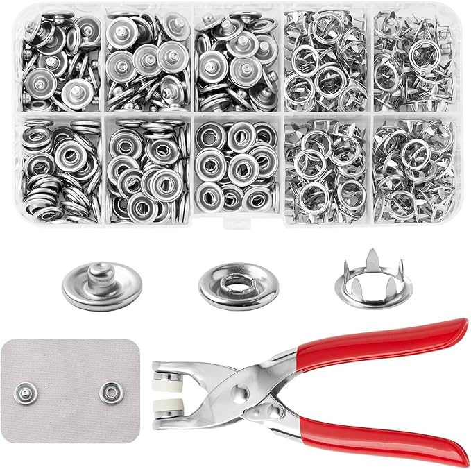 Snap Button & Pliers Fastener Tool Set