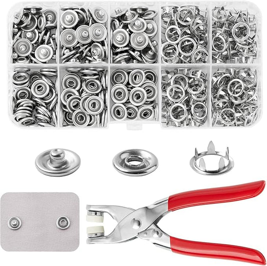 Snap Button & Pliers Fastener Tool Set