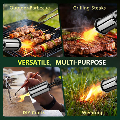 CILIFER® Powerful Propane Torch.Kitchen Cooking Torch With One-Touch. Charcoal Lighter with a Safety Lock. BBQ. Campfire. Fireplace