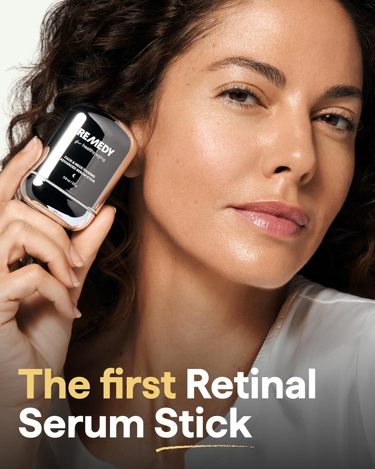 REMEDY Face & Neck Firming Retinal Serum Stick for Crepey Skin | Retinaldehyde. Peptides & CoQ10 Visibly Firms Skin. Tightening & Smoothing. Fragrance Free. By Dermatologist Dr. Shah. 0.8 oz
