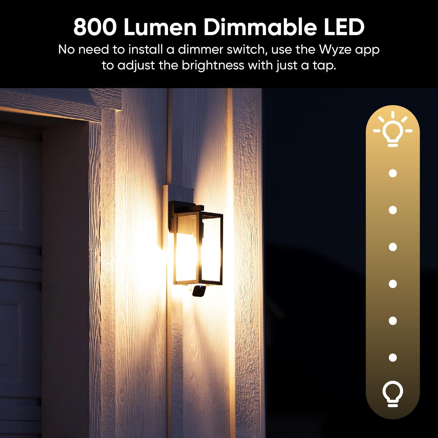 CILIFER® Security Camera, 2K HD Outdoor Light Bulb Camera, Color Night Vision, Dimmable LED Bulb, Motion Detection, Siren Alarm, Works w/Alexa/Google Assistant.
