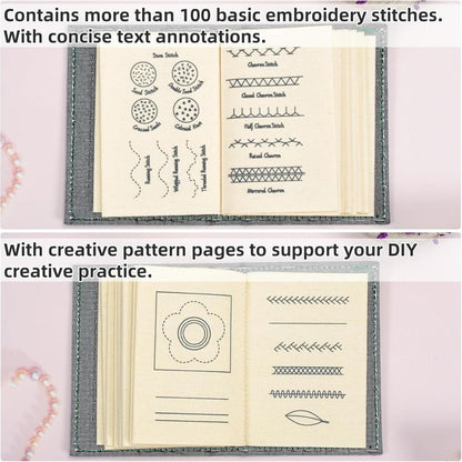 CILIFER® Sewing Book Stitching Books Embroidery Instructions Book Handmade Sewing Pattern Set Improving Sewing Techniques