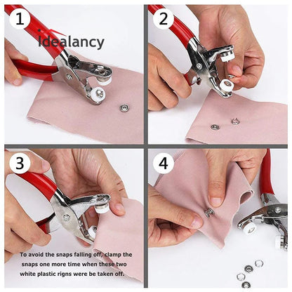 Snap Button & Pliers Fastener Tool Set