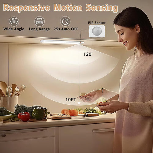 CZTICLE® Rechargeable Motion Sensor Under Cabinet Lights