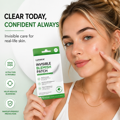 LUHAKA® Invisible Blemish Patch - Thin Hydrocolloid Acne Patches