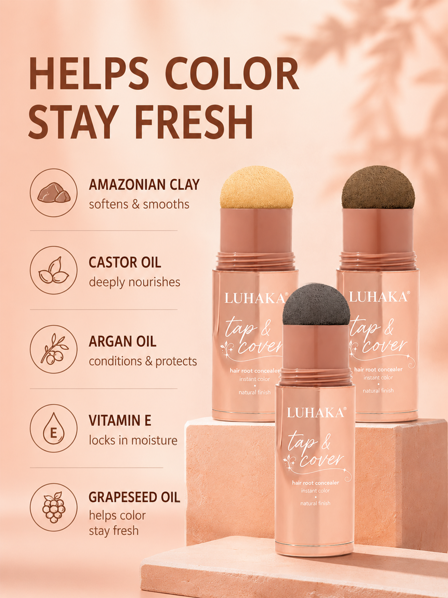 Luhaka® Tap & Cover Root Hairline Concealer