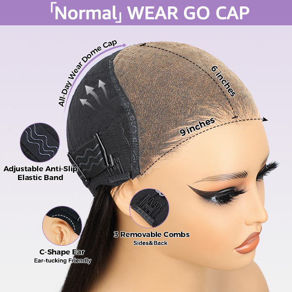 SFRCORD® Glueless Wigs Pre-plucked Pre Cut 9x6 HD Lace Bleached Tiny Knots Beginner Friendly