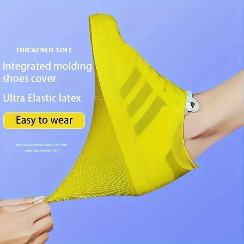 Waterproof Rain Shoe Cover – Non-slip sole & easy on/off – Reusable.