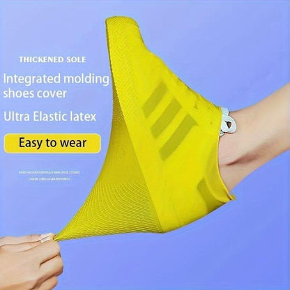 Waterproof Rain Shoe Cover – Non-slip sole & easy on/off – Reusable.