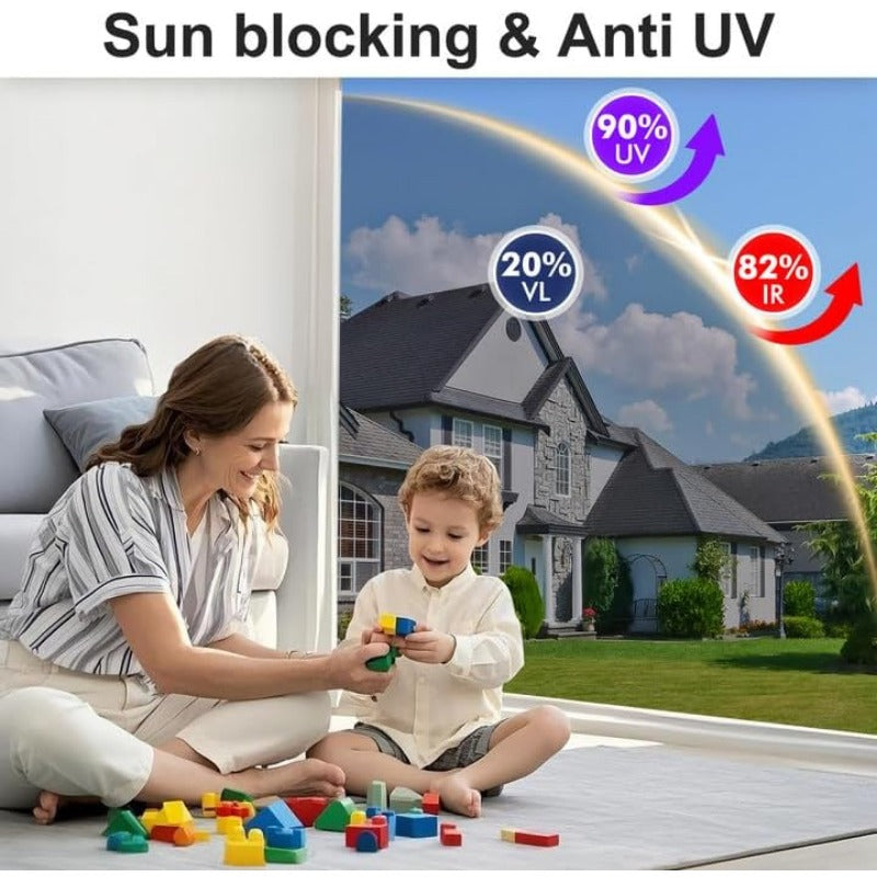 CZTICLE® Privacy Window Film – Static Cling Mirror Tint with Full DIY Kit