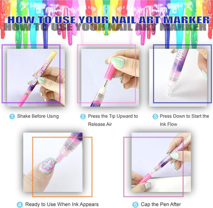 CILIFER® 🎁Last Day Sale 49% OFF🔥-🎨12 Colours Nail Art Pens Set
