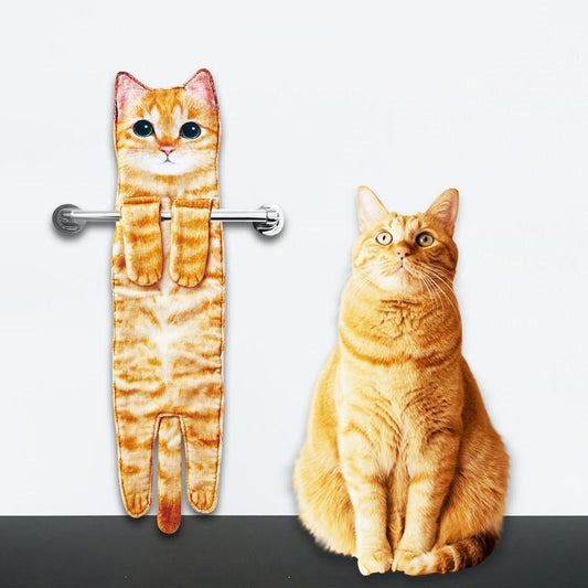 CILIFER® 🎁 Early Christmas Sale — Up to 49% OFF! 🎅 Funny Cat Hand Towels