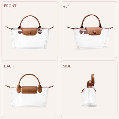 SFRCORD® PVC Bag Clear Stadium Approved Crossbody Handbags For Concerts Sports Events