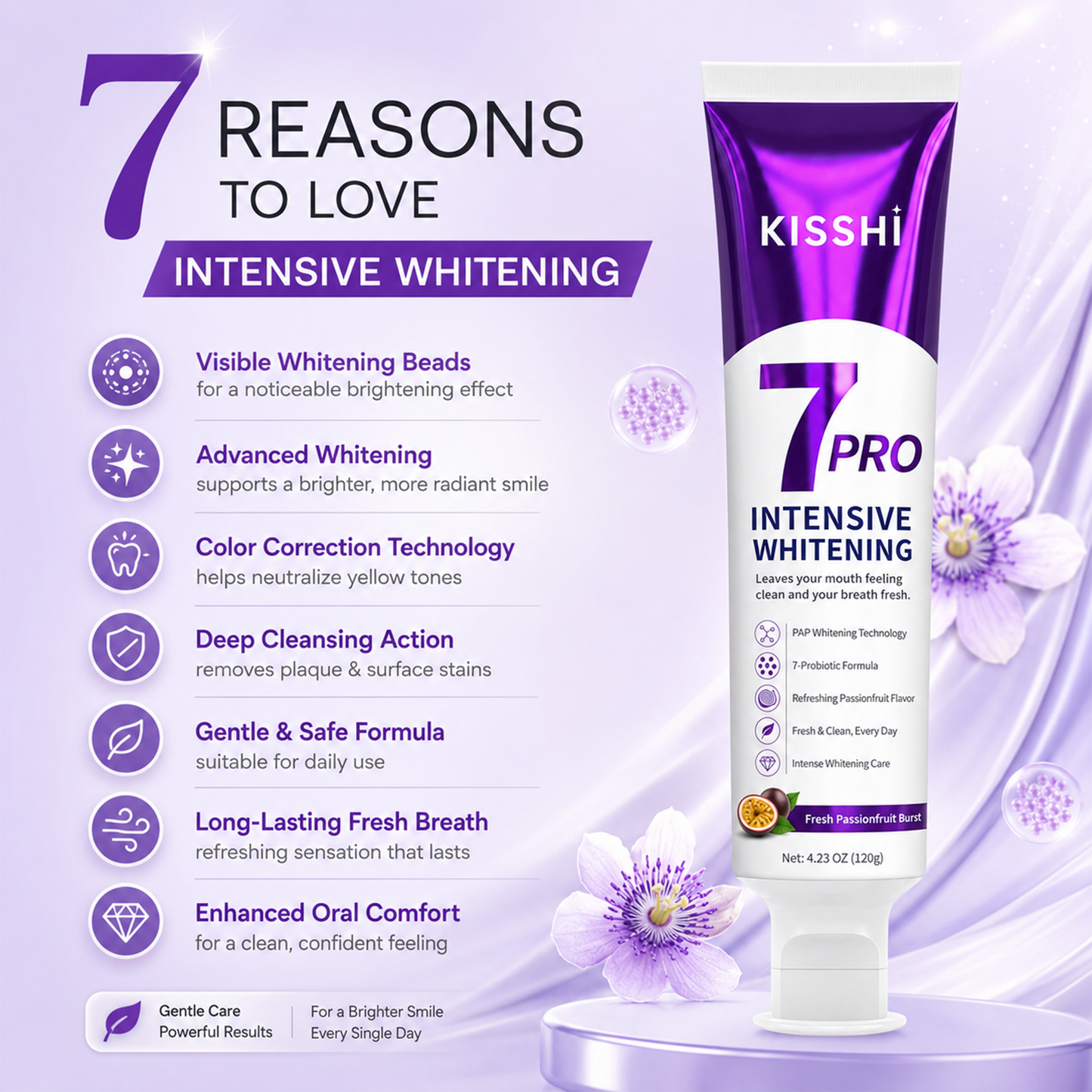 KISSHI 7Pro Probiotic Whitening Toothpaste