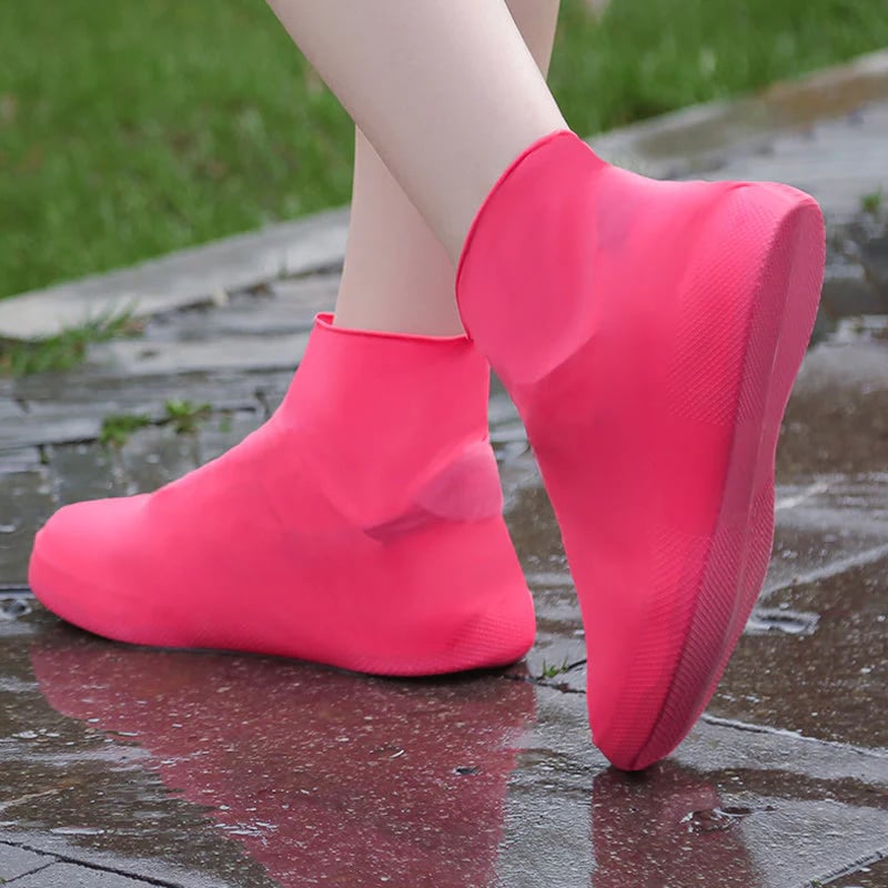 Waterproof Rain Shoe Cover – Non-slip sole & easy on/off – Reusable.