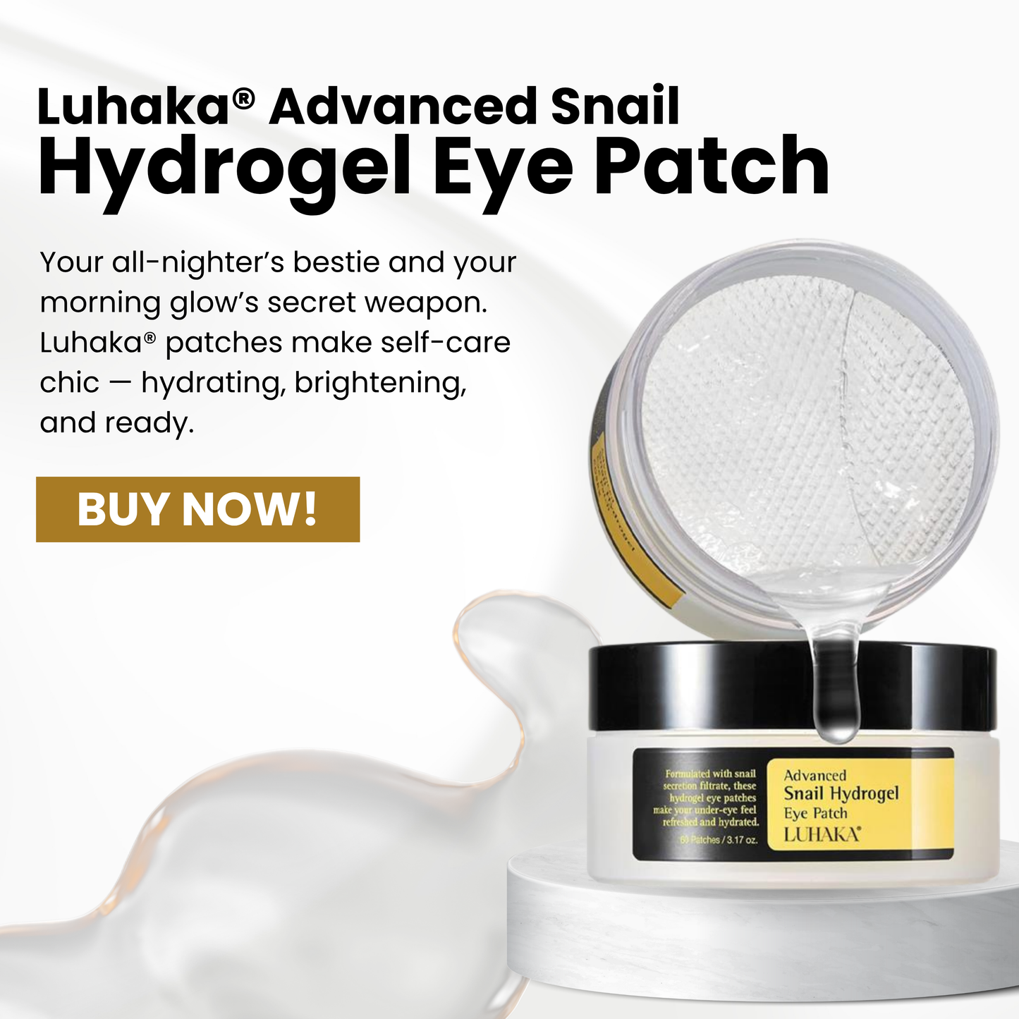 Luhaka® Advanced Snail Hydrogel Eye Patch