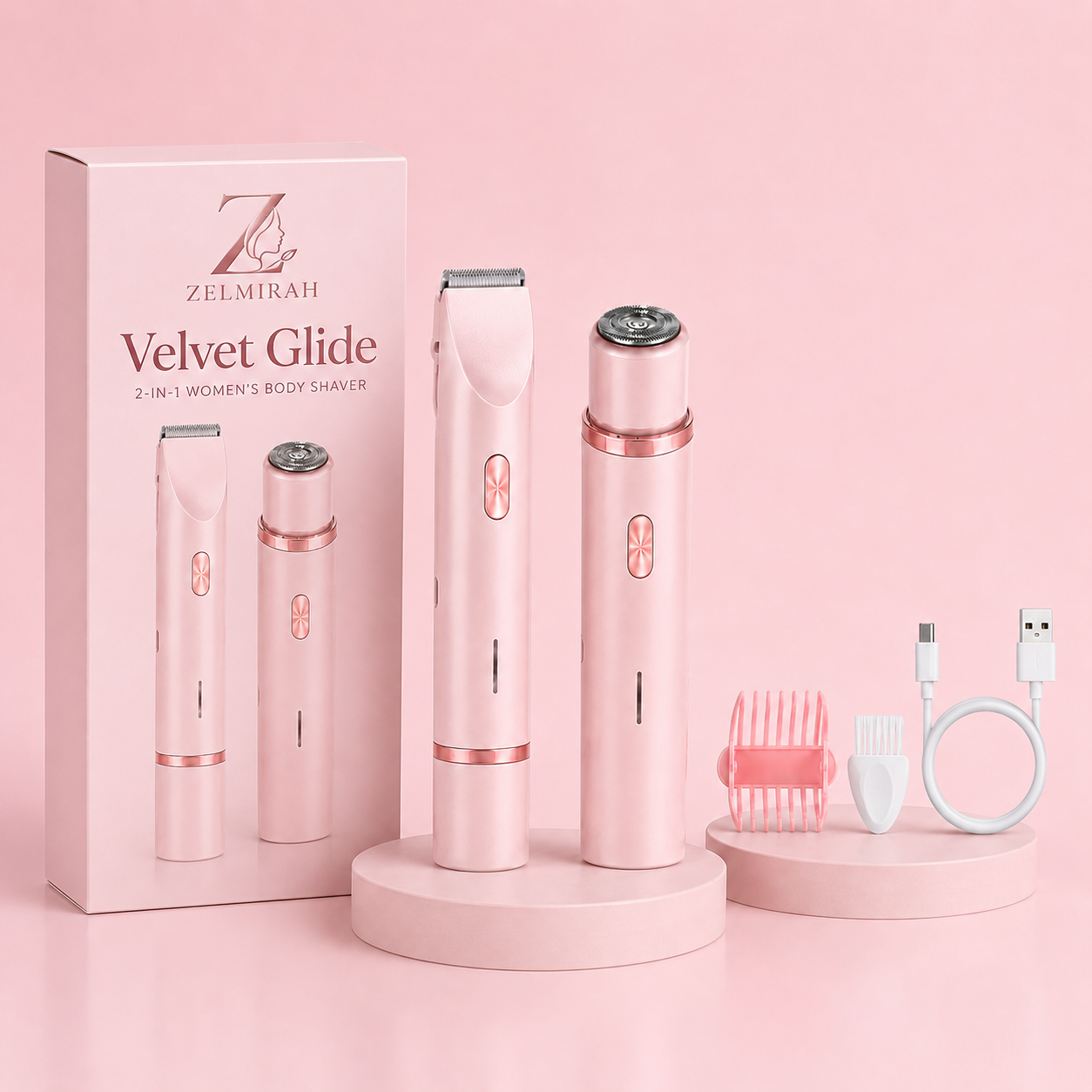 Velvet Glide | 2-in-1 Men & Women Body Shaver
