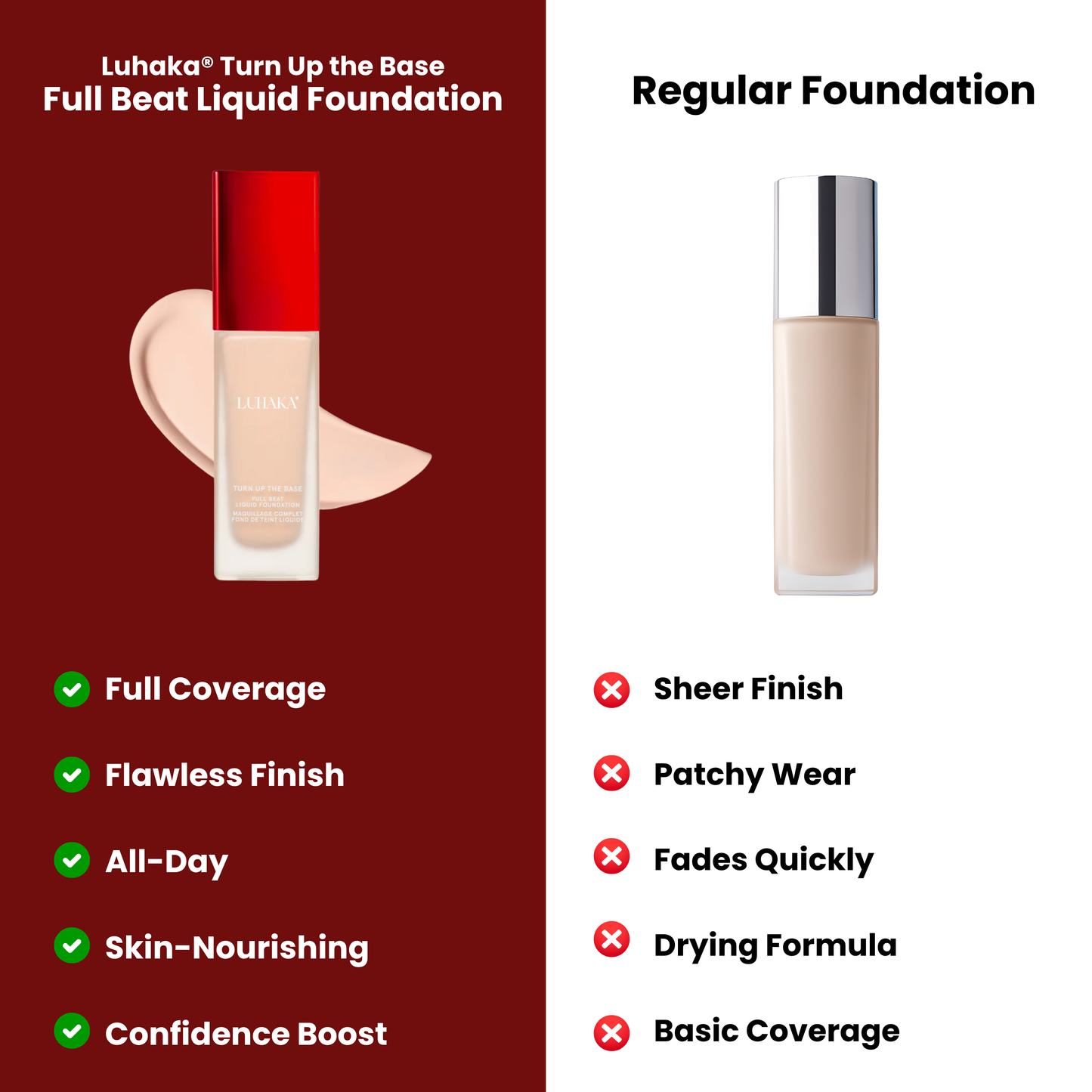 Luhaka® Turn Up the Base Full Beat Liquid Foundation